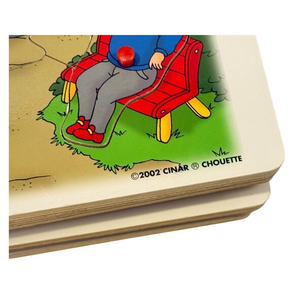 Irwin Caillou Puzzles Lot 4 Fall Winter Kitchen Park Wood Knobs Vintage 2002 - Picture 14 of 14